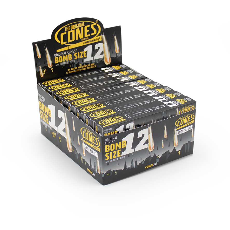 Original Pre Rolled Cones® White Bomb Size 12pcs.