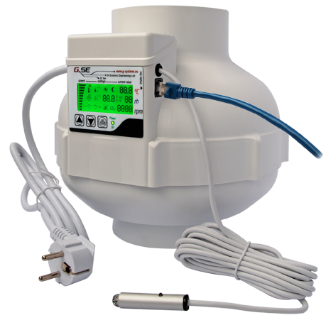 GSE EC-Ventilator 125mm LCD-Display 800m³/h