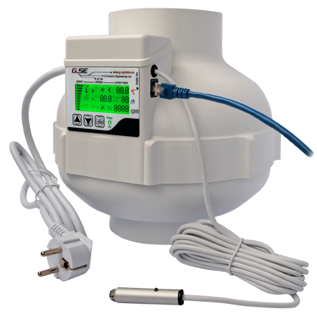 GSE EC-Ventilator 125mm LCD-Display 800m³/h