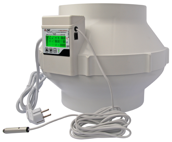 GSE EC fan 250mm LCD 1'450m³/h