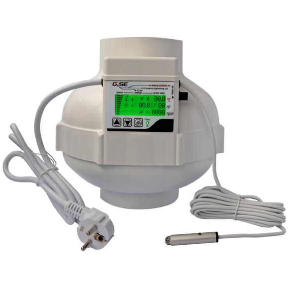 GSE EC fan 160mm LCD 1'180m³/h