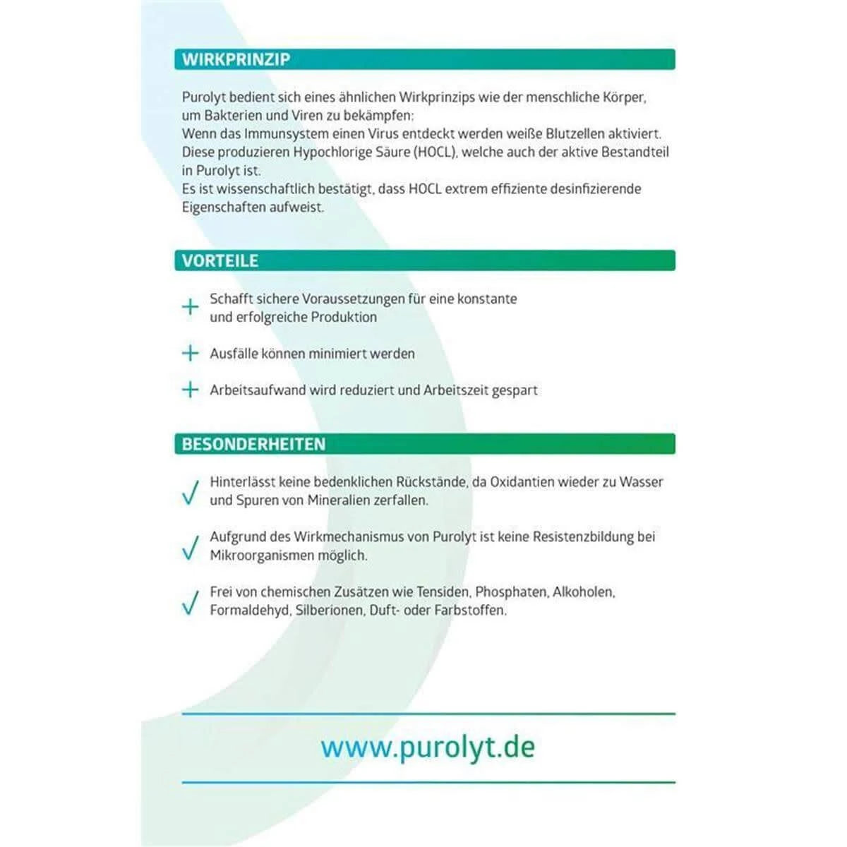 Purolyt Desinfektionsmittel Konzentrat 500ml