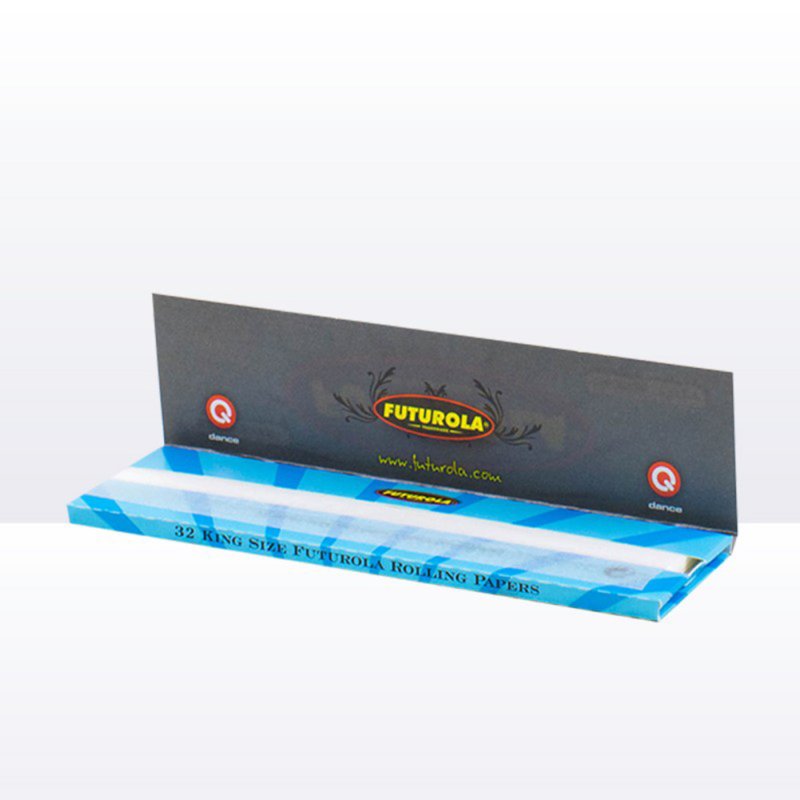 Futurola Blue King Size Longpapers breit extra dünn