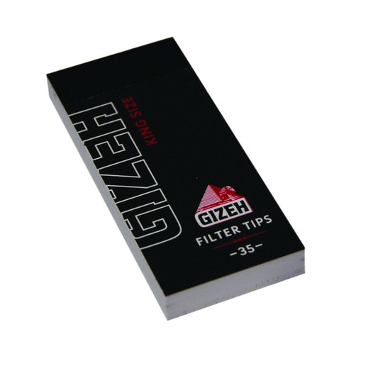 Gizeh Regular Black King Size Filtertips perforiert breit